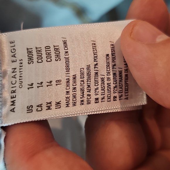 American Eagle Super Stretch Size 14 Light Wash High Rise Jeggings - Picture 8 of 8